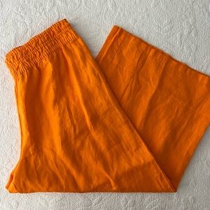 Anthro Cropped Wide Leg Pants